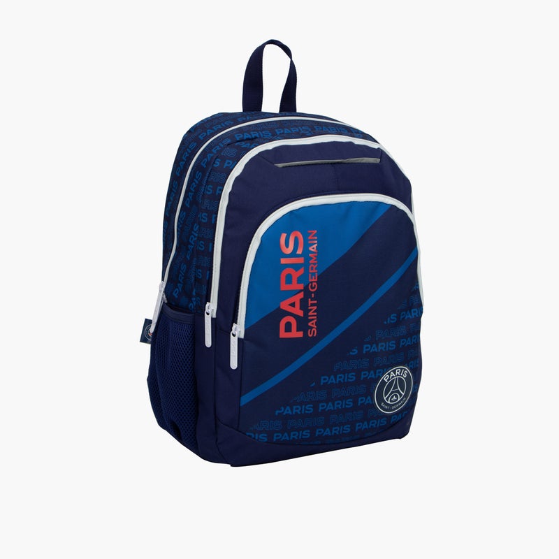 PSG Logo Detail Backpack for Kids - Navy Blue - Image 2